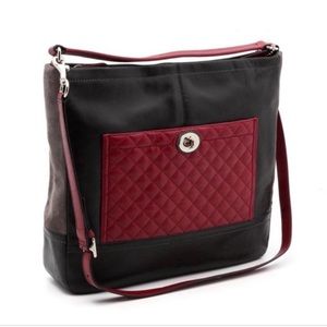 Coach Black and Red Hobo Bag